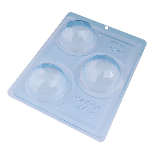 Forma Silicone Esfera Lapidada Natal 70MM 10266 BWB