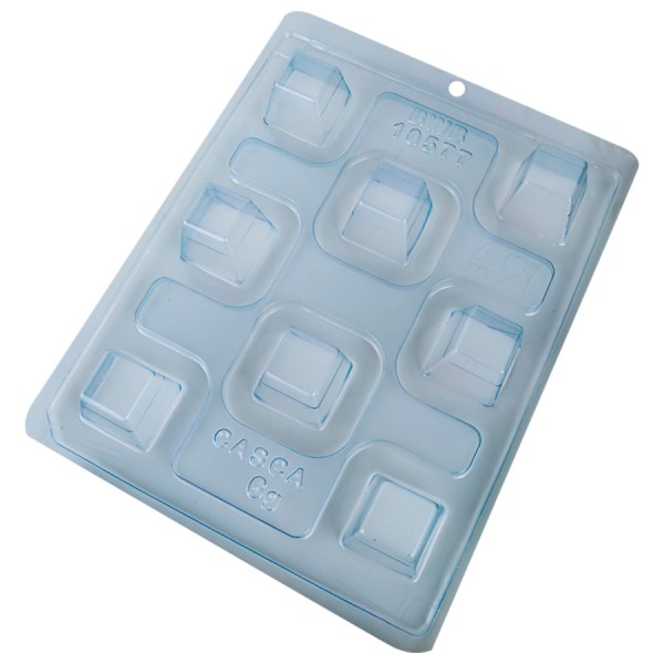 Forma de Acetato Com Silicone Copinho de Licor Quadrado 10577 BWB