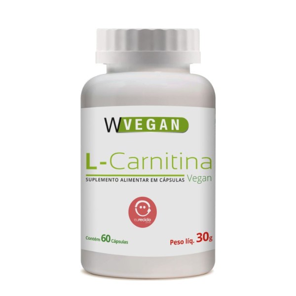 Encontraproduto.com.br - L Carnitina 500mg 60Caps Wvegan