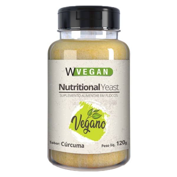 Encontraproduto.com.br - Nutritional Yeast Flocos Curcuma 120g  Wvegan
