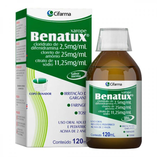 Encontraproduto.com.br - Xarope Benatux 120ml Cifarma
