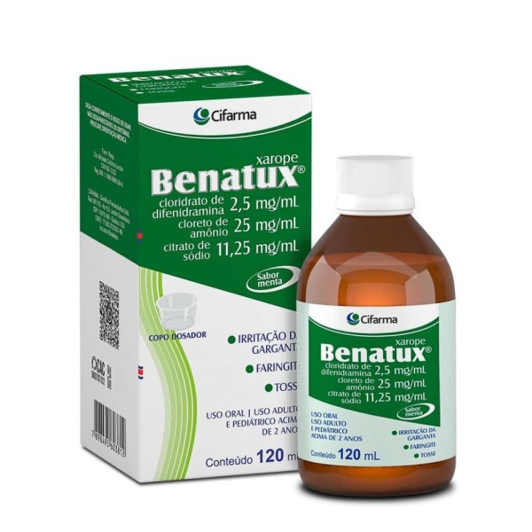 Encontraproduto.com.br - Xarope Benatux 120ml Cifarma