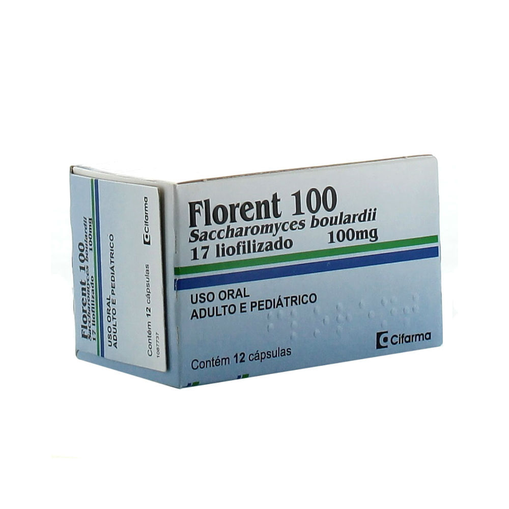 Encontraproduto.com.br - Florent 100mg Com 12 Capsulas