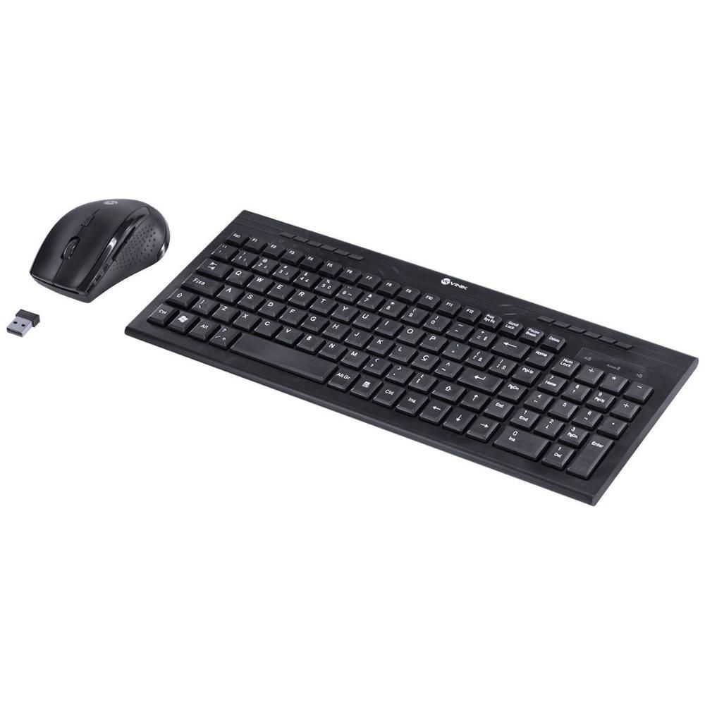 Encontraproduto.com.br - Teclado & Mouse Sem Fio Dynamic Abnt2/1200dpi Preto Usb - Dc100