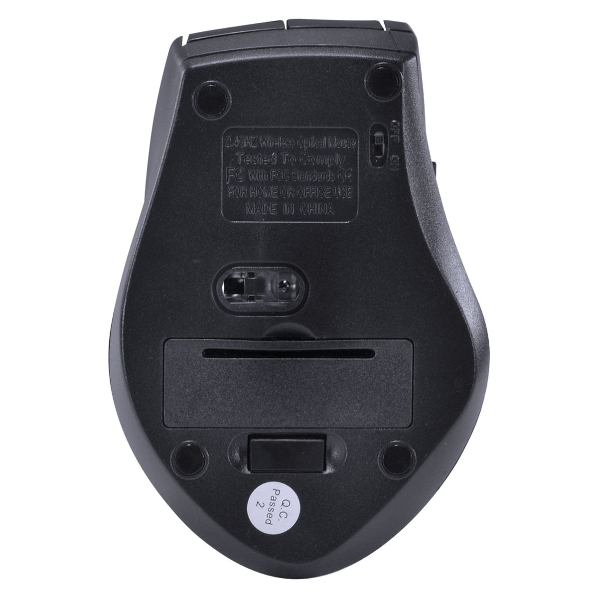 Encontraproduto.com.br - Mouse sem Fio 2.4 GHZ 1200 DPI Dynamic ERGO Preto USB - DM110
