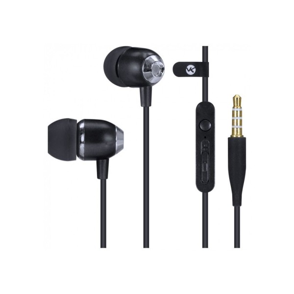 Encontraproduto.com.br - Fone De Ouvido VINIK Sound Casual Preto Metalico Com Microfone, Atende Celular