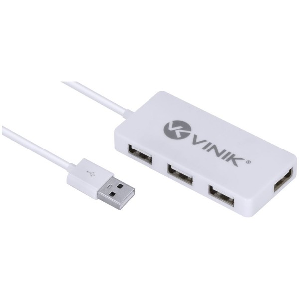 Encontraproduto.com.br - Hub Usb 2.0 Com 4 Portas E 1,2m De Cabo Branco - Huv-20b