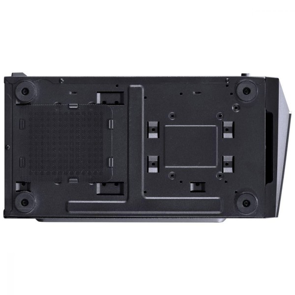 Encontraproduto.com.br - Gabinete Gamer Vx Gaming Pyxis Com Janela Acrílica Com Dobradiça Preto Frontal Com Fita Led Rgb
