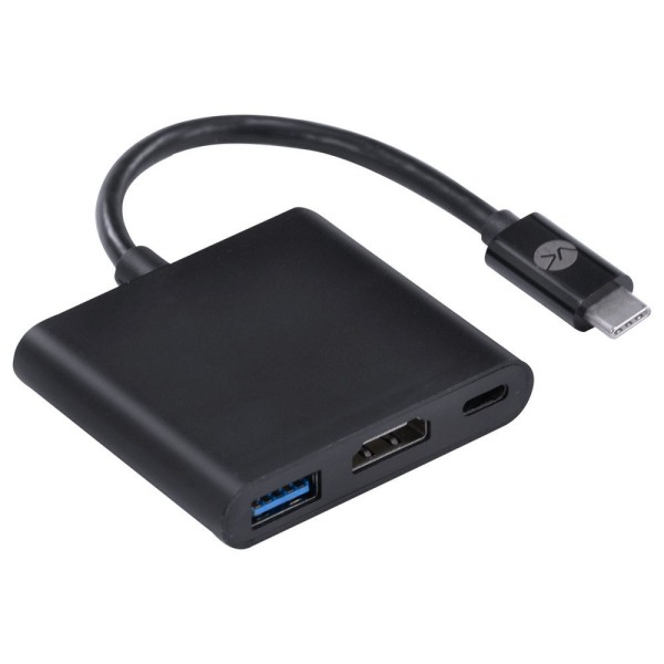 Encontraproduto.com.br - Adaptador HUB USB Tipo C X USB Tipo C, HDMI 4K, USB 3.0, 5GBPS 20CM - HCHUC-20