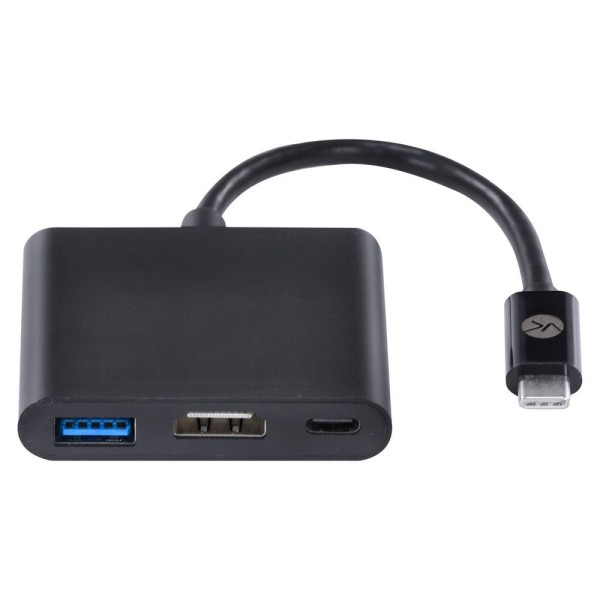 Encontraproduto.com.br - Adaptador HUB USB Tipo C X USB Tipo C, HDMI 4K, USB 3.0, 5GBPS 20CM - HCHUC-20