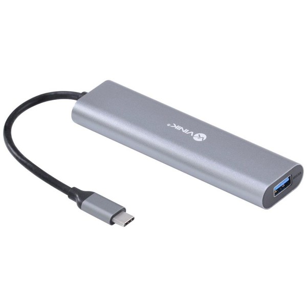 Encontraproduto.com.br - Hub USB Tipo C / TYPE C para 3 USB 3.0 + Leitor de Cartao HC-1