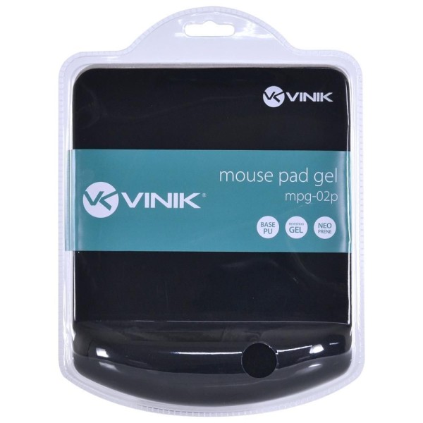 Encontraproduto.com.br - Mousepad com Gel Vinik MPG-02P Preto
