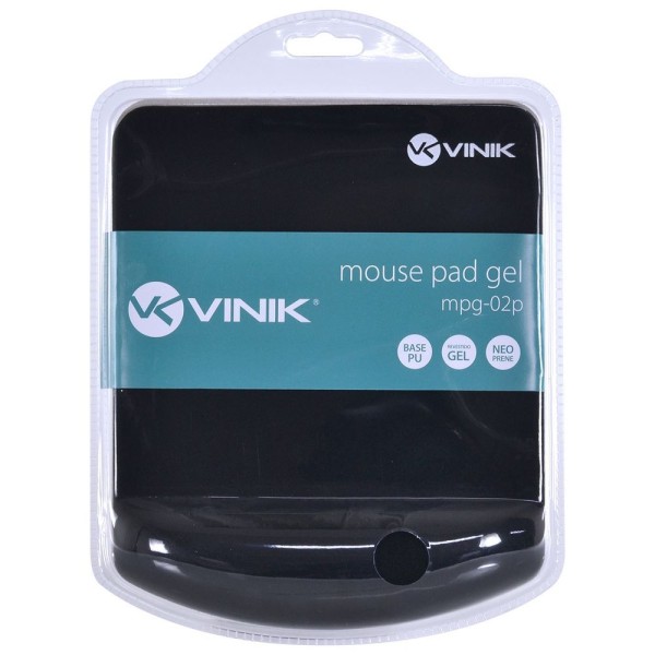 Encontraproduto.com.br - Mousepad com Gel Vinik MPG-02P Preto