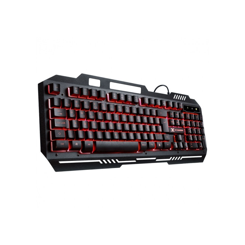Encontraproduto.com.br - Teclado Gamer VX Shield ABNT2 Multimidia LED Vermelho 1.8 M USB com Sensacao MECANICA-GT602