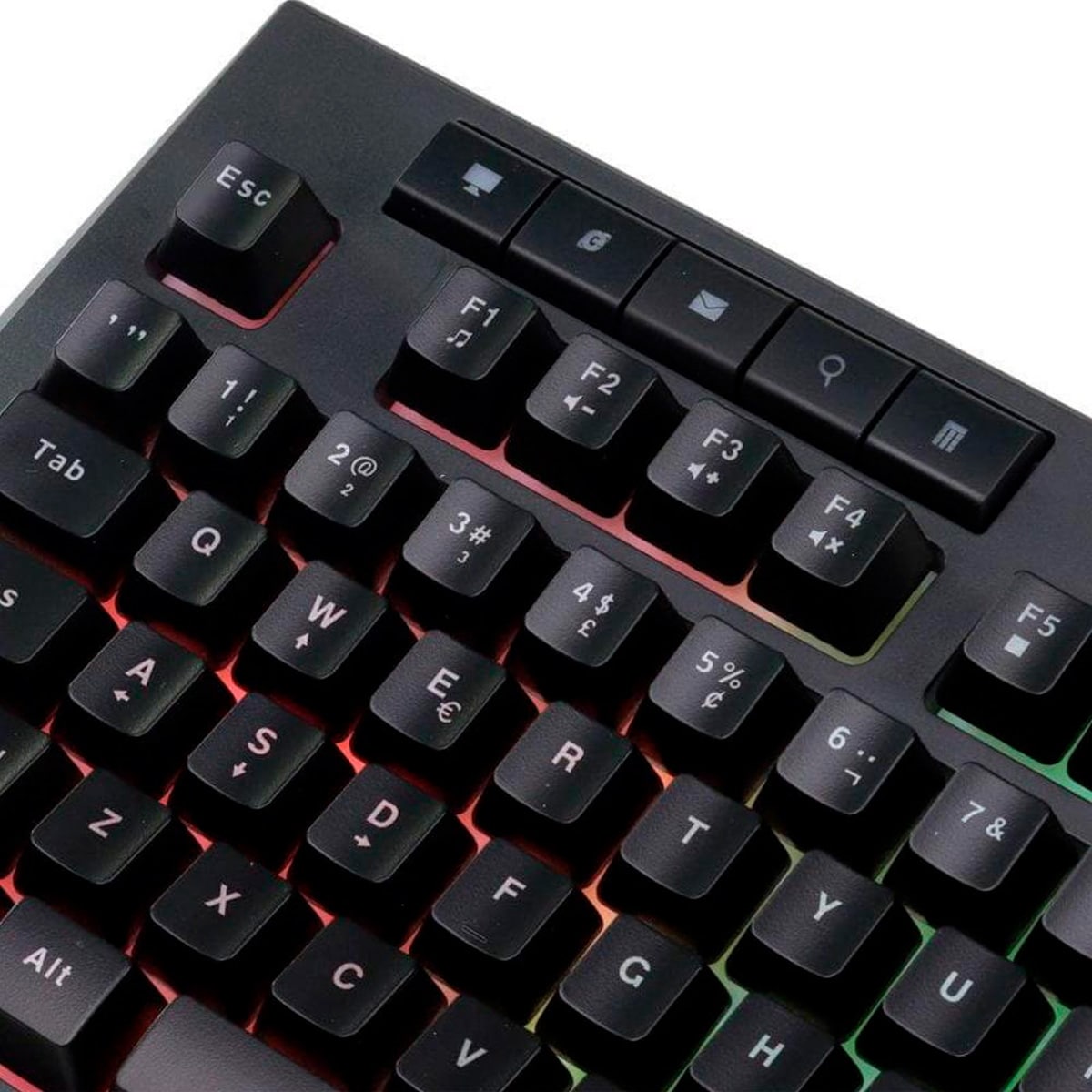 Encontraproduto.com.br - Teclado Gamer Vinik Protector LED Multimídia USB Preto