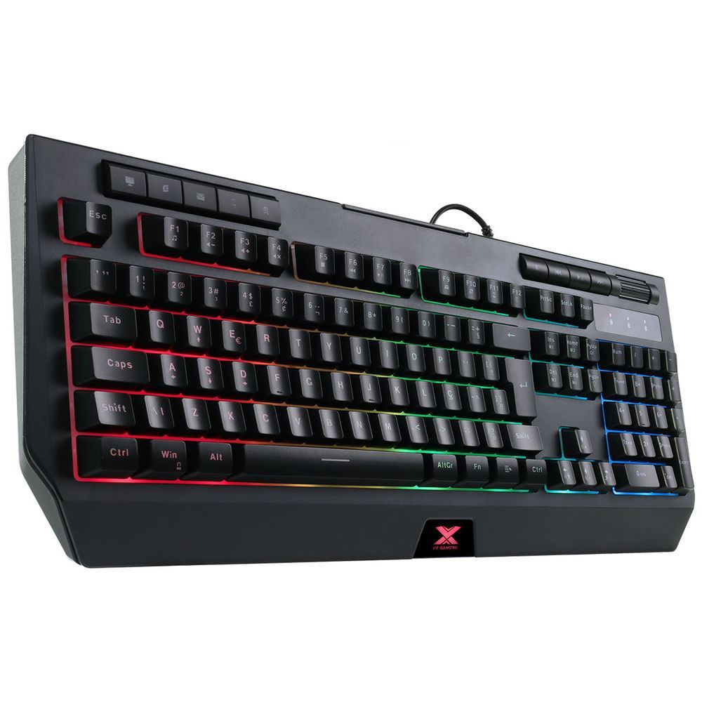 Encontraproduto.com.br - Teclado Gamer Vinik Protector LED Multimídia USB Preto