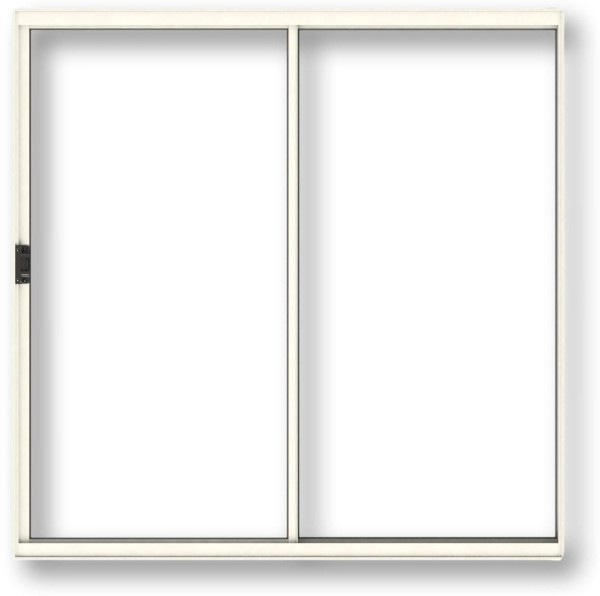 Encontraproduto.com.br - Vitrô de Alumínio de Correr Tuo Alumasa 1145195 100x100cm Branco 2 Folhas Sem Grade