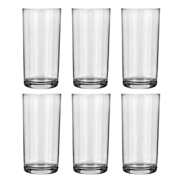 Encontraproduto.com.br - Conjunto 6 Copos de Vidro Diamante 370ml