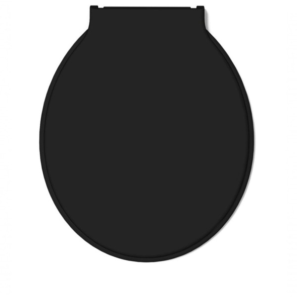 Encontraproduto.com.br - Assento Sanitario Almofadado Economico Oval Preto - Durin