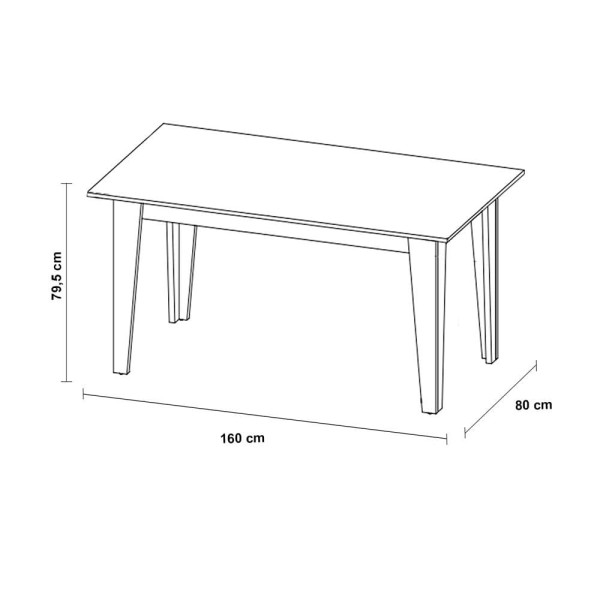 Encontraproduto.com.br - Mesa de Jantar Retangular Viero Milão com 6 Cadeiras Vênus Estofadas e Revestidas Mel, Blonde e Pérola