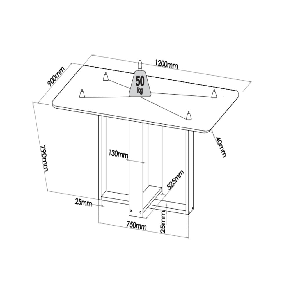 Encontraproduto.com.br - Conjunto Sala de Jantar Mesa Vicenza com 4 Cadeiras Cristal Viero