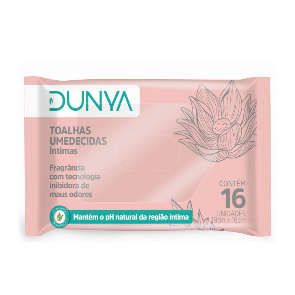 Toalhas Umedecidas Íntima Dunya 16 Unidades