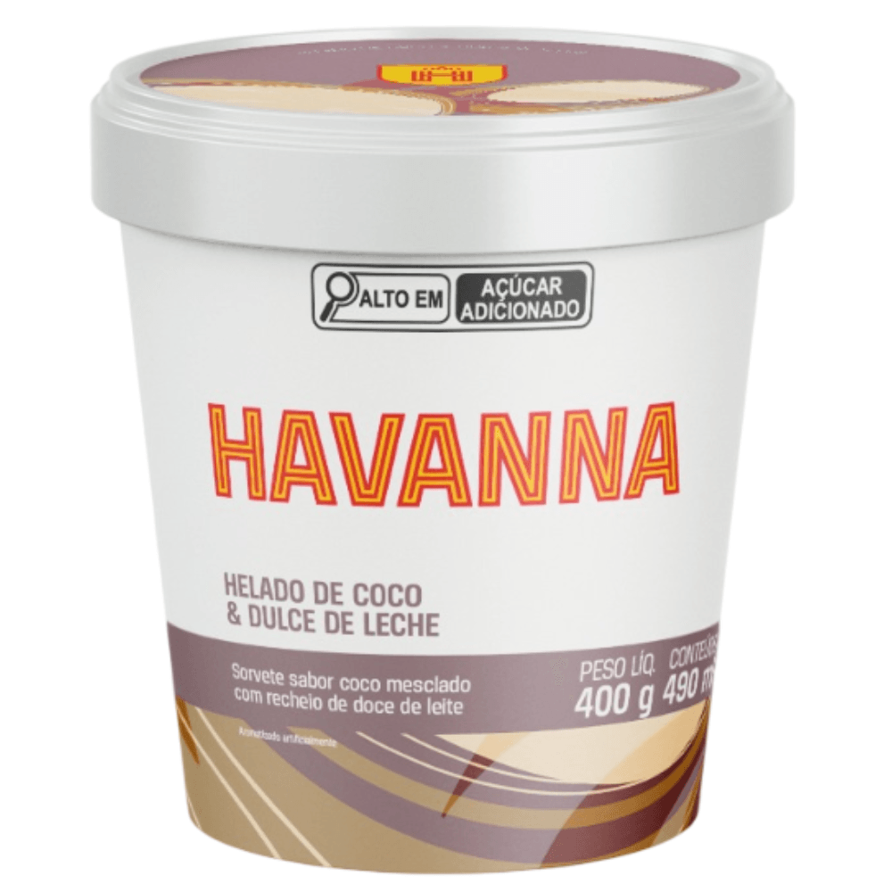 Encontraproduto.com.br - Sorvete Havanna Coco e Doce de Leite 490ml