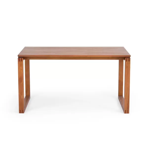 Encontraproduto.com.br - Mesa de Jantar Craft 140cm em Madeira Maciça - Garapa