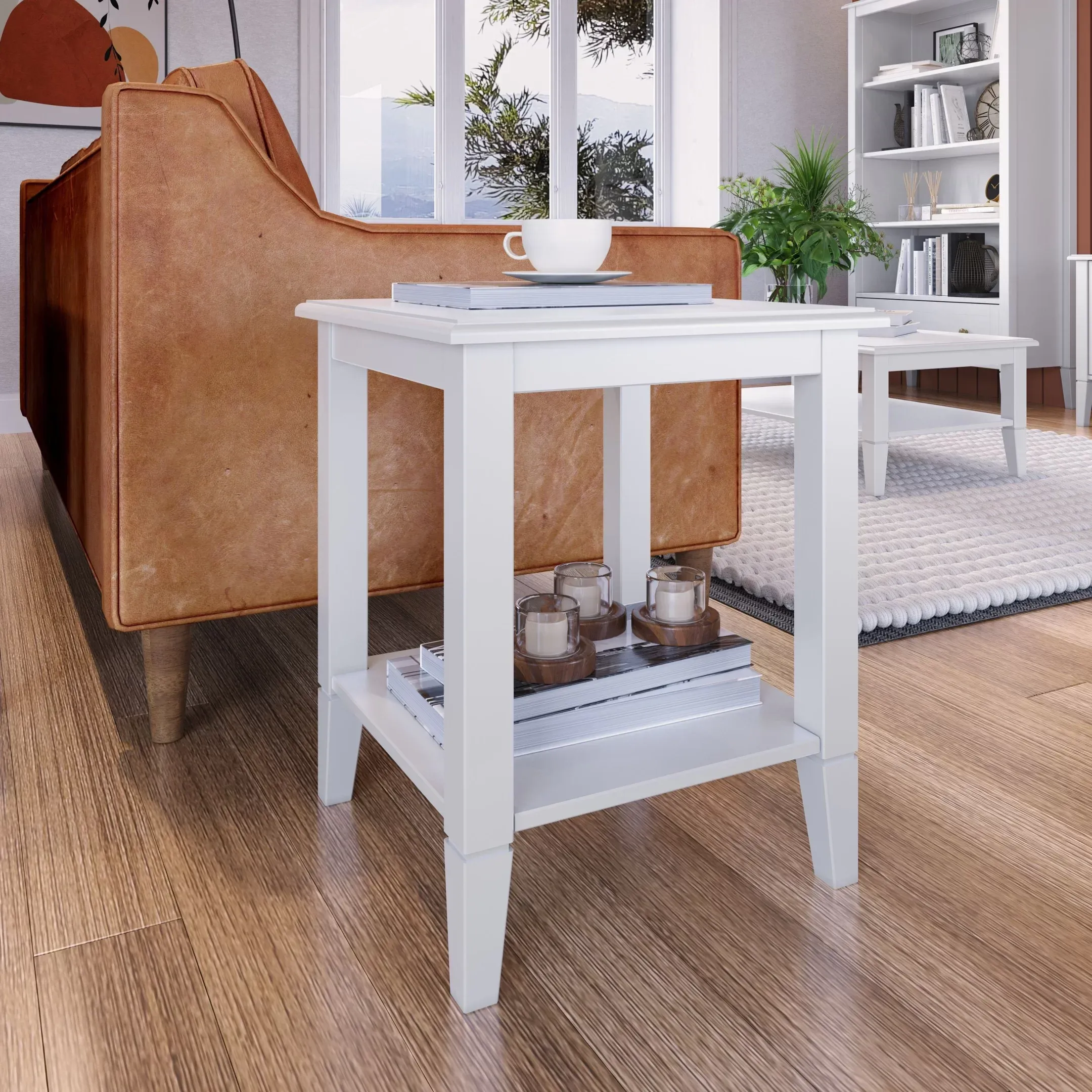 Mesa Lateral Vogue em MDF - Branco