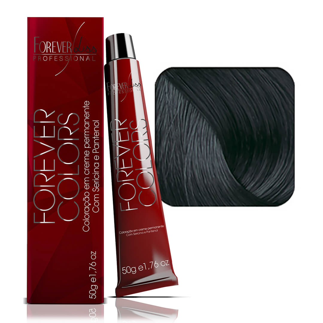 Tintura Forever Liss Colors Preto Azulado 1.11