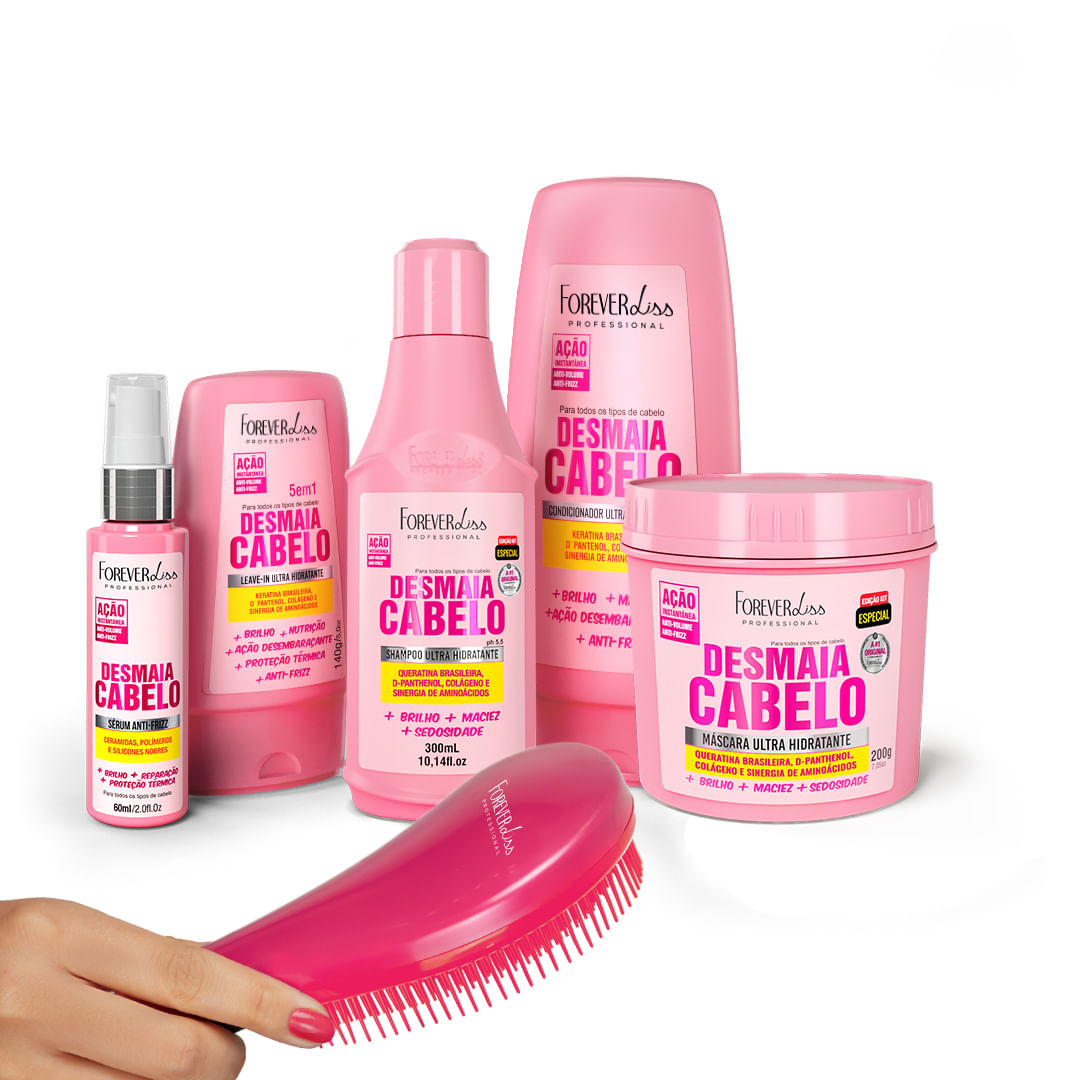 Kit Desmaia Completo com Máscara de 200g Forever Liss