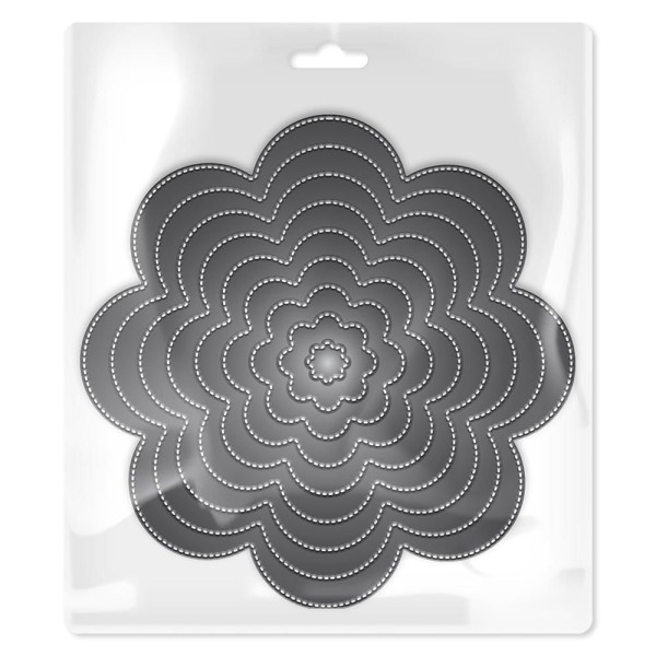 Encontraproduto.com.br - Faca de Corte Mimo Embossing - Mandalas Florais - 9 Pç