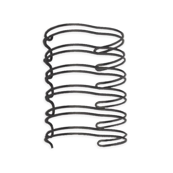Encontraproduto.com.br - Wire-o para Encadernadora Mimo Binding  - Preto - 7/8 in - 18 Unids