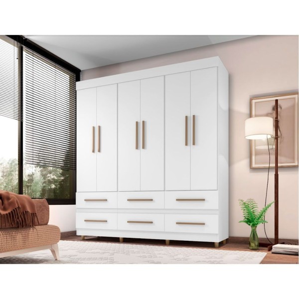 Guarda Roupa 06 Portas E 06 Gavetas 66020-50 Branco