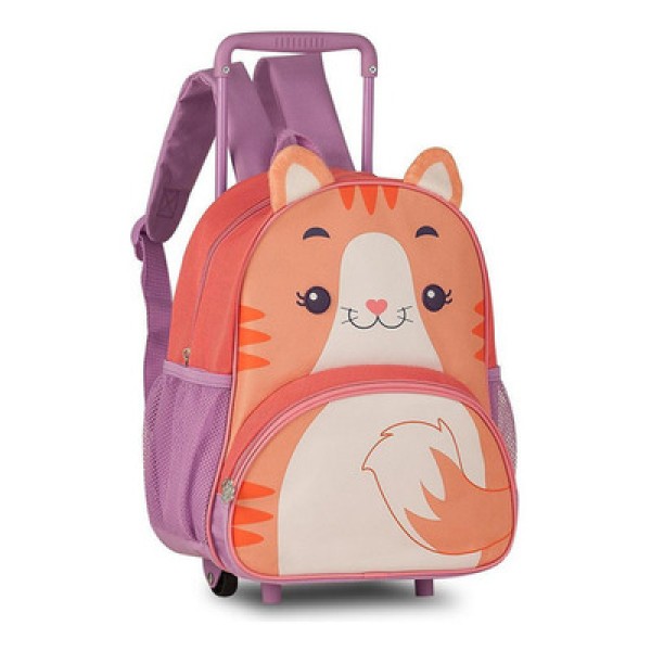 Mochila Infantil Rodinhas Escolar Passeio Joaninha