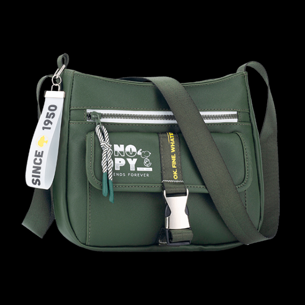 Bolsa Snoopy Transversal Verde