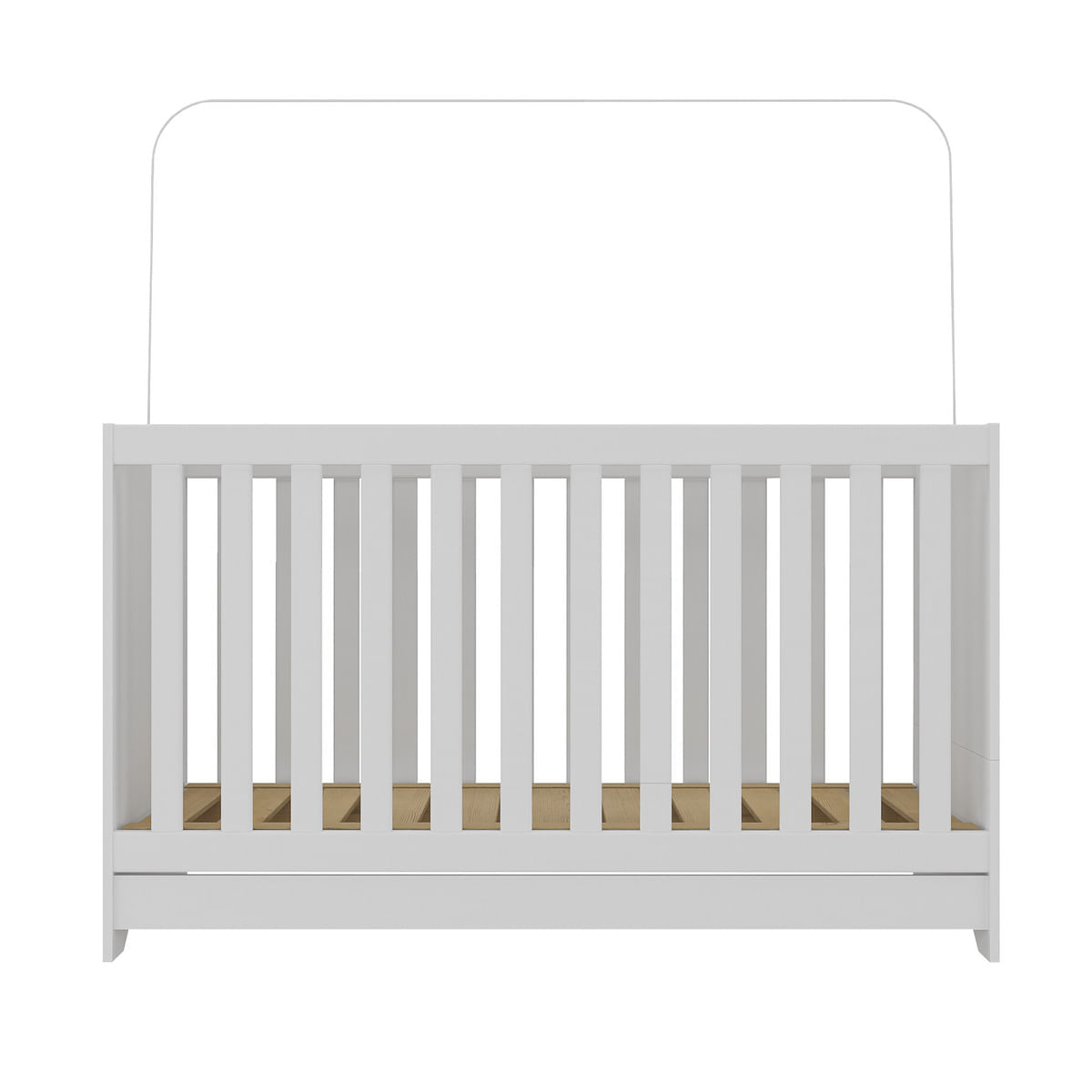 Berço 3 em 1 para Colchão 60 x 130 cm Multimóveis Branco