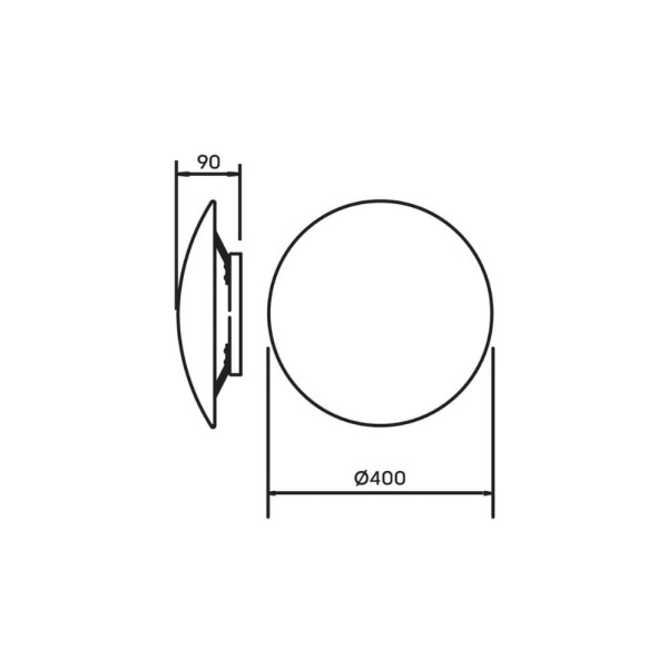 Encontraproduto.com.br - Arandela LED 40cm 12W 2700K 127V Preto Pleine Lune Newline