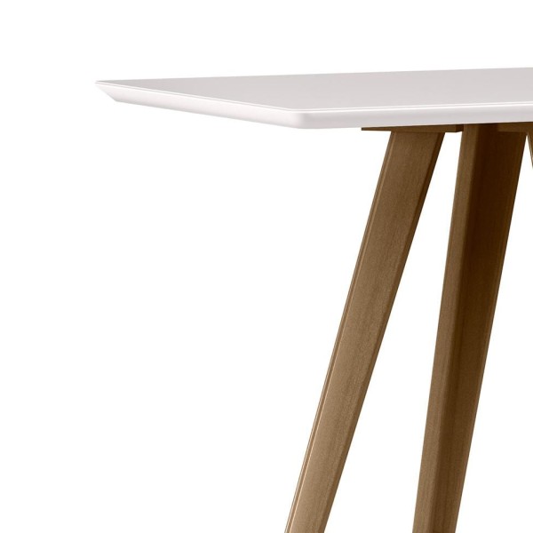 Encontraproduto.com.br - Mesa Mariah 120x80cm - Amêndoa-off White
