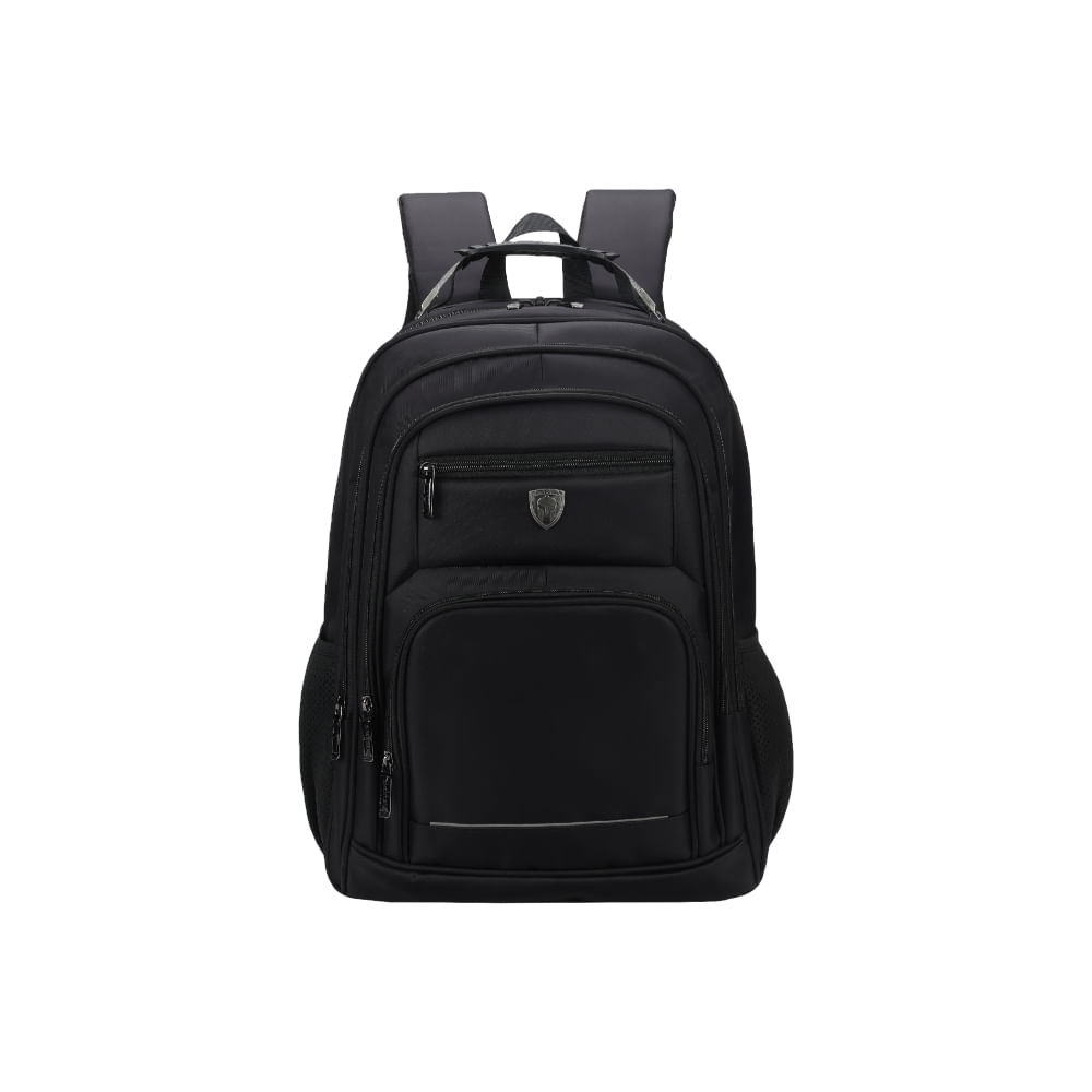 Encontraproduto.com.br - Mochila Spartan Com Cabo De Aço E Compartimento Para Notebook Isibrás Preta