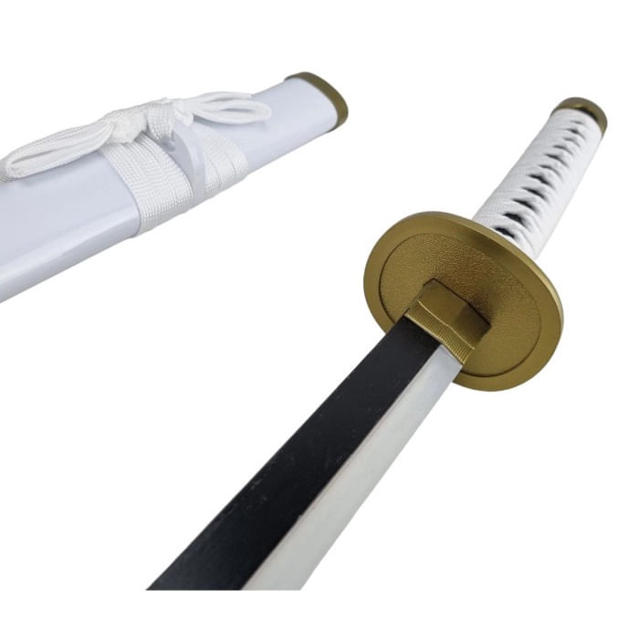 Espada Roronoa Zoro Katana Wado De Bambu Com LED Cosplay One Piece Decoração