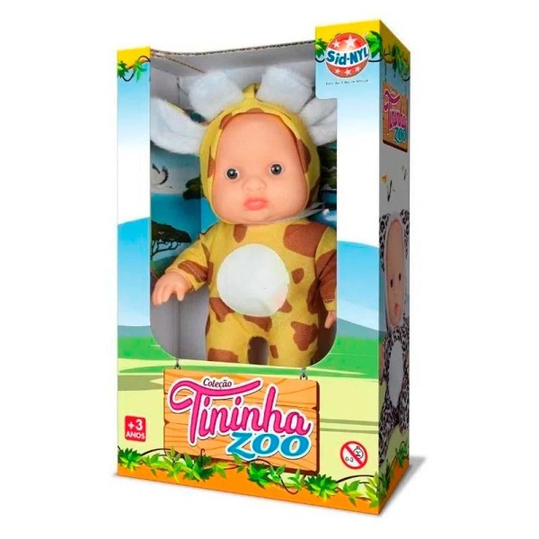 Encontraproduto.com.br - Boneca Articulada - 18 cm - Tininha Zoo - Girafa - Sid-Nyl