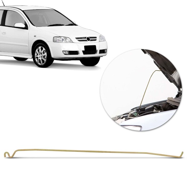 Encontraproduto.com.br - Vareta do Capô Astra 1997 a 2012 Zafira 2001 a 2012 Haste 92cm Ferro