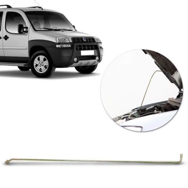 Encontraproduto.com.br - Vareta Capô Doblô 2002 2003 2004 2005 2006 2007 2008 2009 Haste para Segurar a Tampa Ferro 67cm