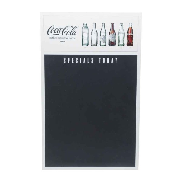Encontraproduto.com.br - Lousa Em Madeira Coca-cola Distinctive Bottle Creme 25 x 40 x 1,7 Cm