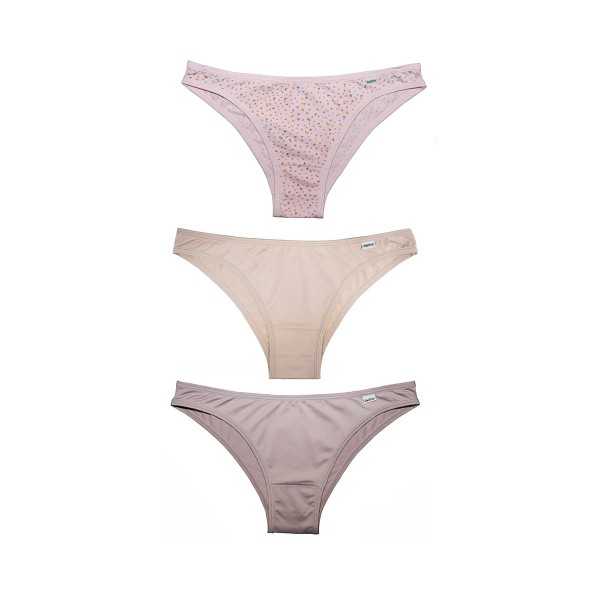 Encontraproduto.com.br - kit de Calcinhas Trio Tanga Algodão Doce/Triângulo, Areia e Quartzo G Poliamida DelRio