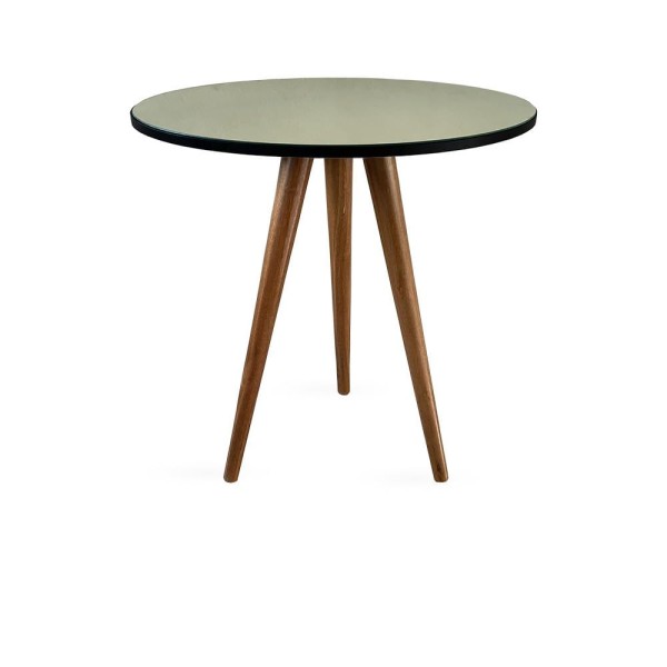 Encontraproduto.com.br - Mesa Lateral De Canto Tripé 60x50cm Espelhada