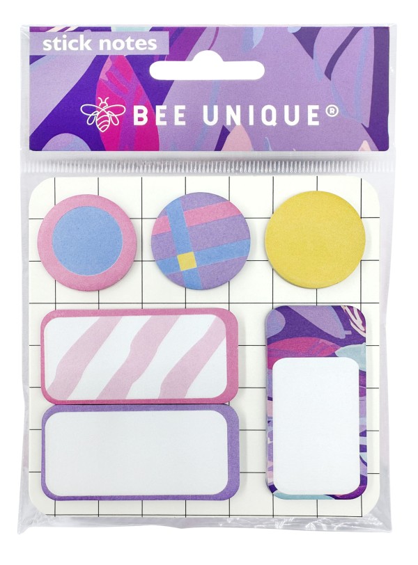 Encontraproduto.com.br - Bloco Adeviso Stick Notes Bee Unique Glow B Be-ad0004