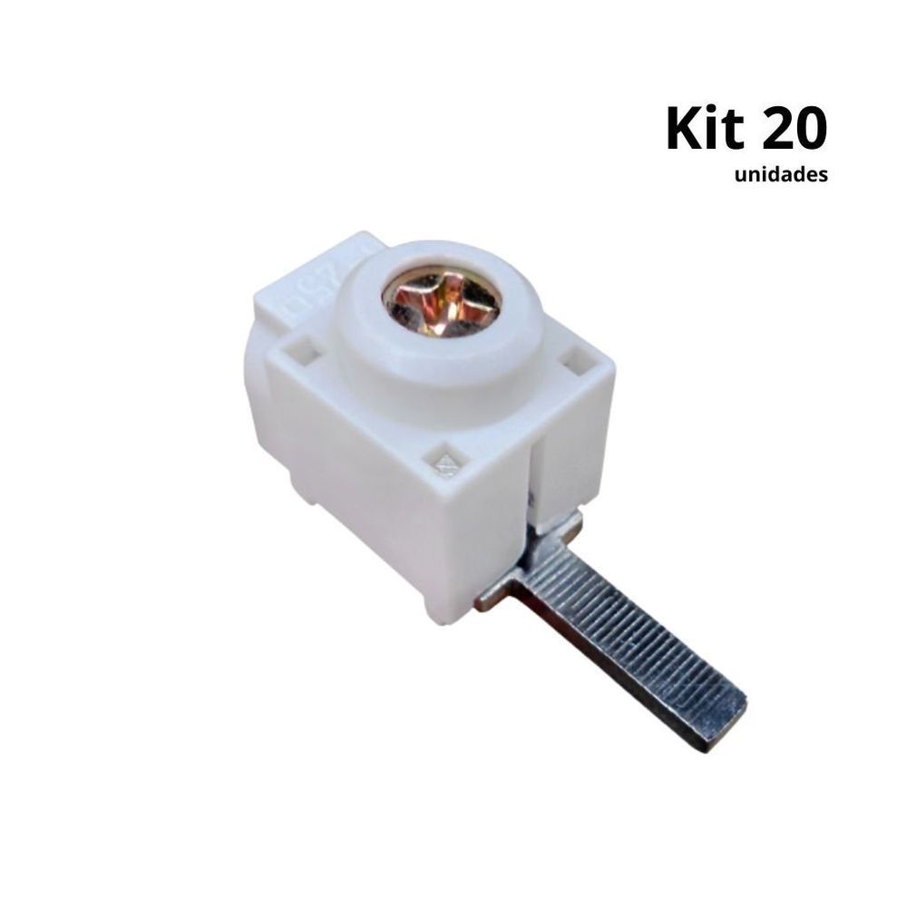 Encontraproduto.com.br - Kit Conector Para Disjuntor Din Genérico Com Saída Frontal - Tedin Ht25 20 Pçs