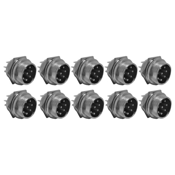 Encontraproduto.com.br - Kit Conector Mike Circular Macho 8 Vias 10 Peças